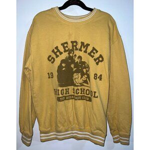 Vintage Shermer High School 1984 Sweatshirt "The Breakfast Club" Yellow XS